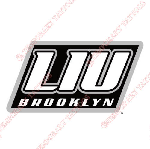 LIU Brooklyn Blackbirds Customize Temporary Tattoos Stickers NO.4802
